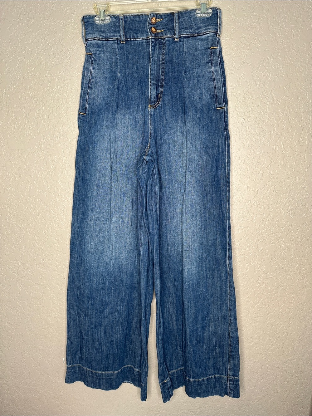 Pilcro Ultra High-Rise Wide-Leg Jeans